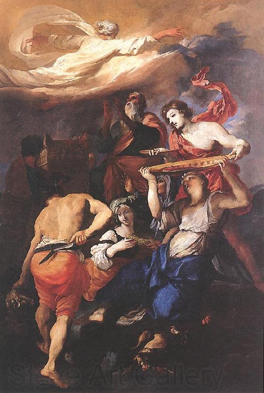 PUGET, Pierre The Sacrifice of Noah f Spain oil painting art